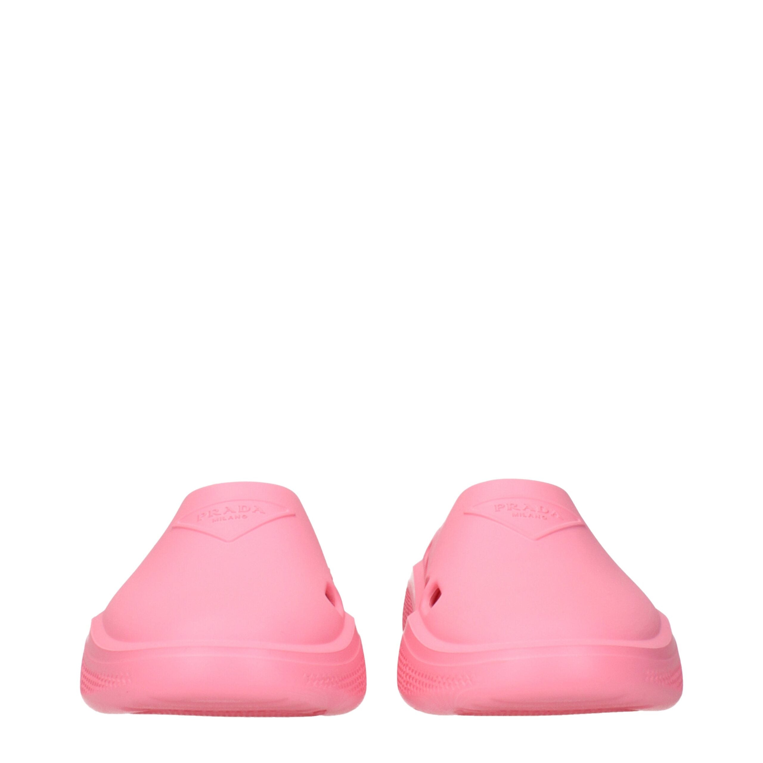 Prada Pink Cotton Slippers Prada