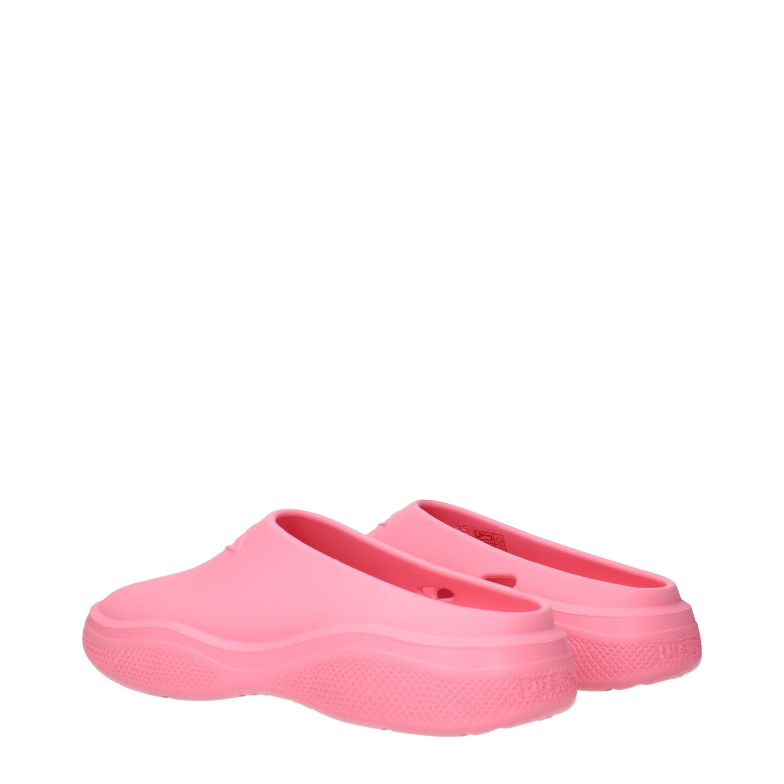 Prada Pink Cotton Slippers Prada