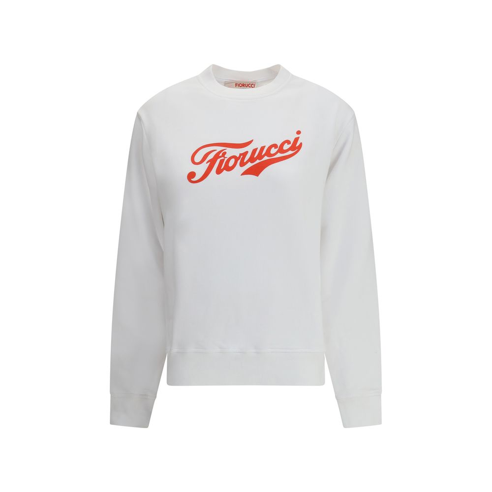 Fiorucci White Cotton Sweatshirt Fiorucci