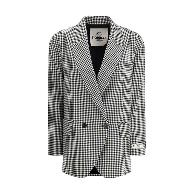 Fiorucci Multicolor Fleece Wool Blazer Fiorucci