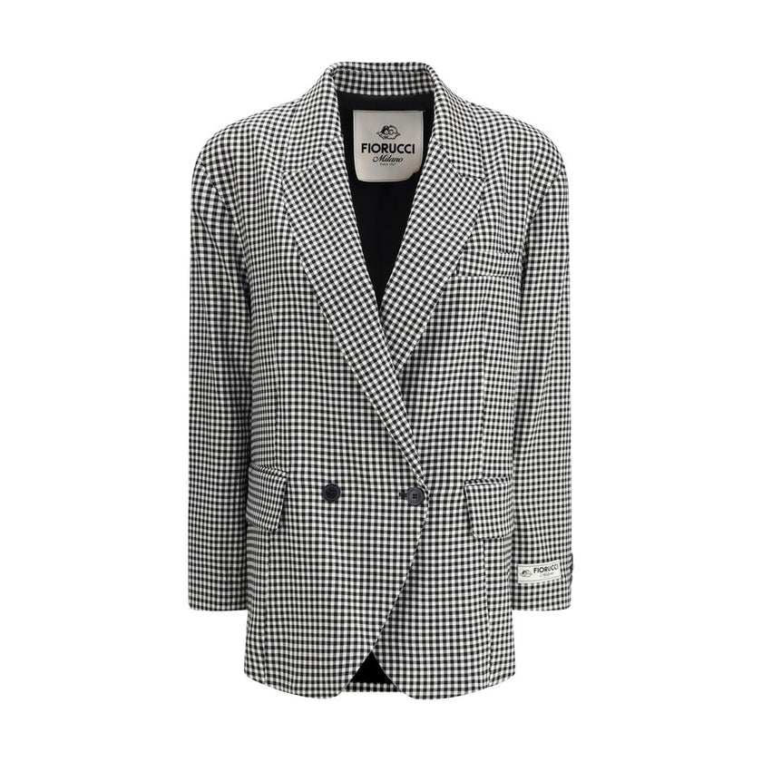 Fiorucci Multicolor Fleece Wool Blazer Fiorucci