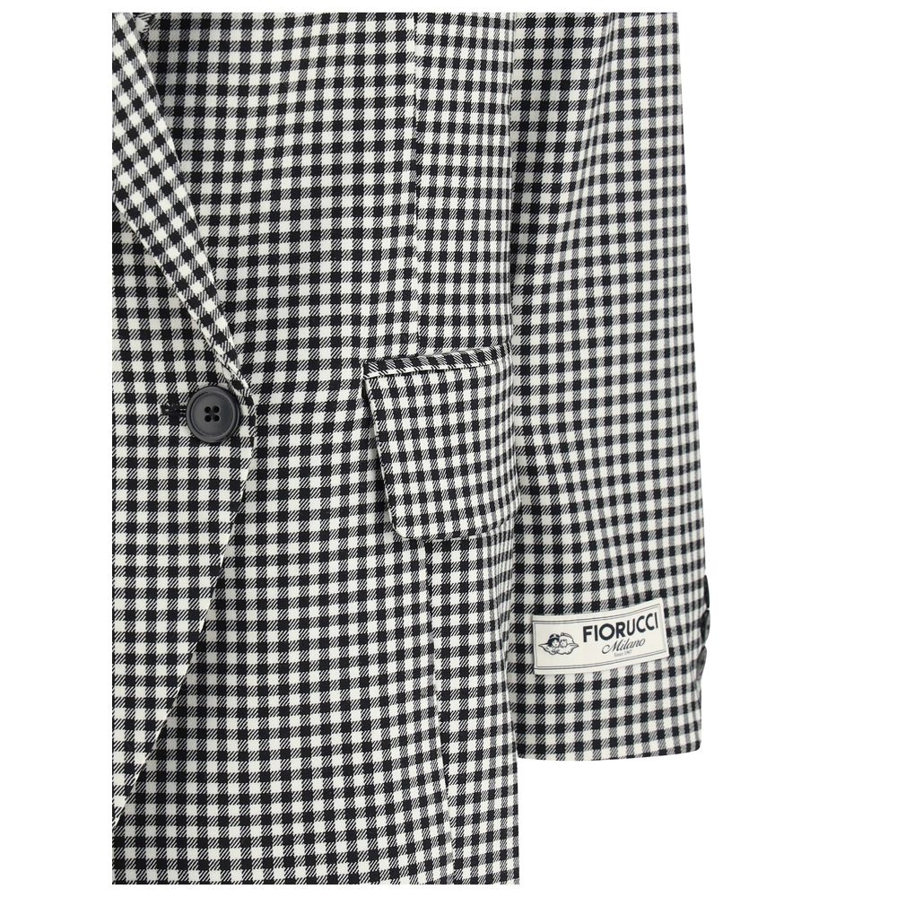 Fiorucci Multicolor Fleece Wool Blazer Fiorucci