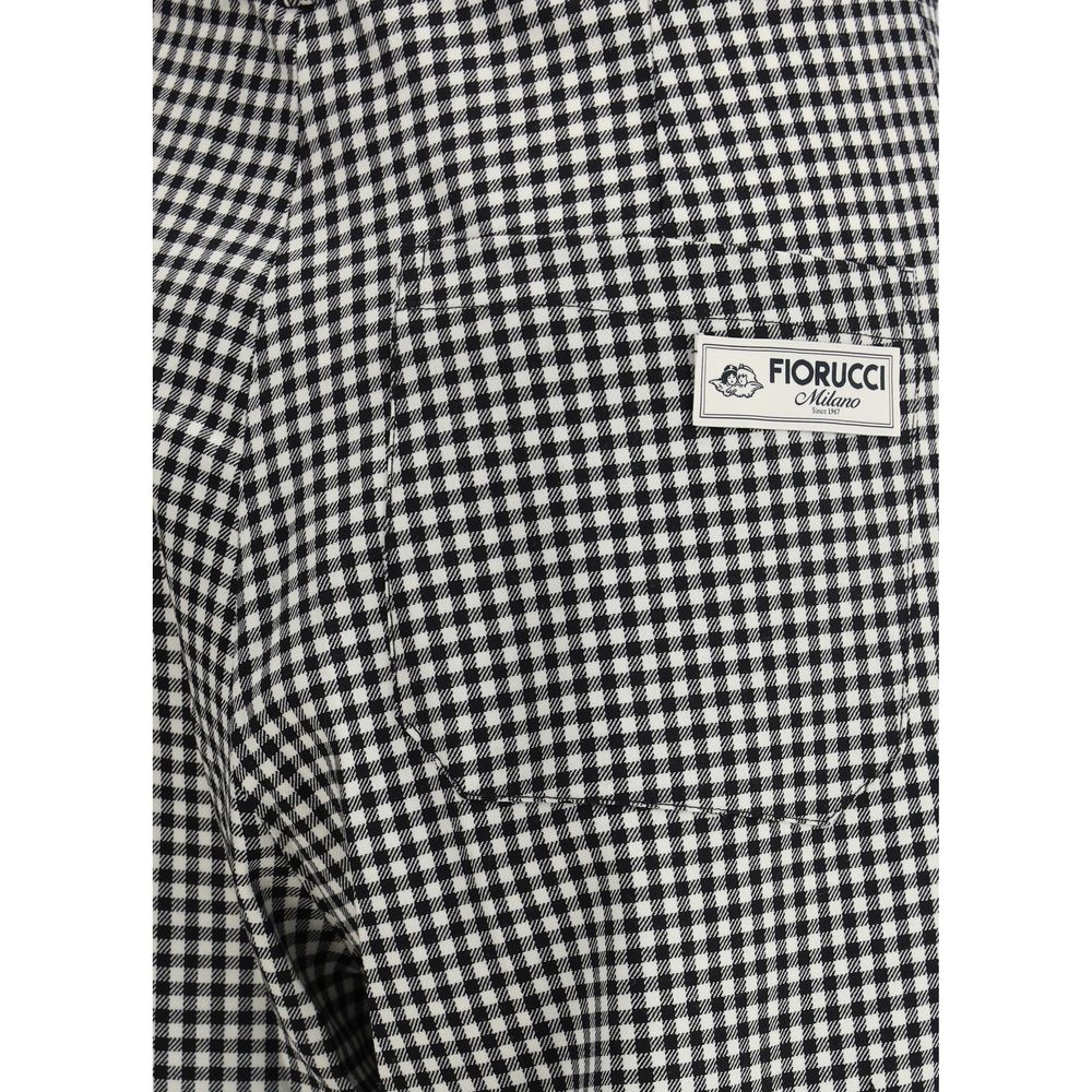 Fiorucci Multicolor Fleece Wool Casual Pants Fiorucci