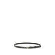 Prada Black Calf Leather Bos Taurus Thin Belt Prada