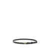 Prada Black Calf Leather Bos Taurus Thin Belt Prada