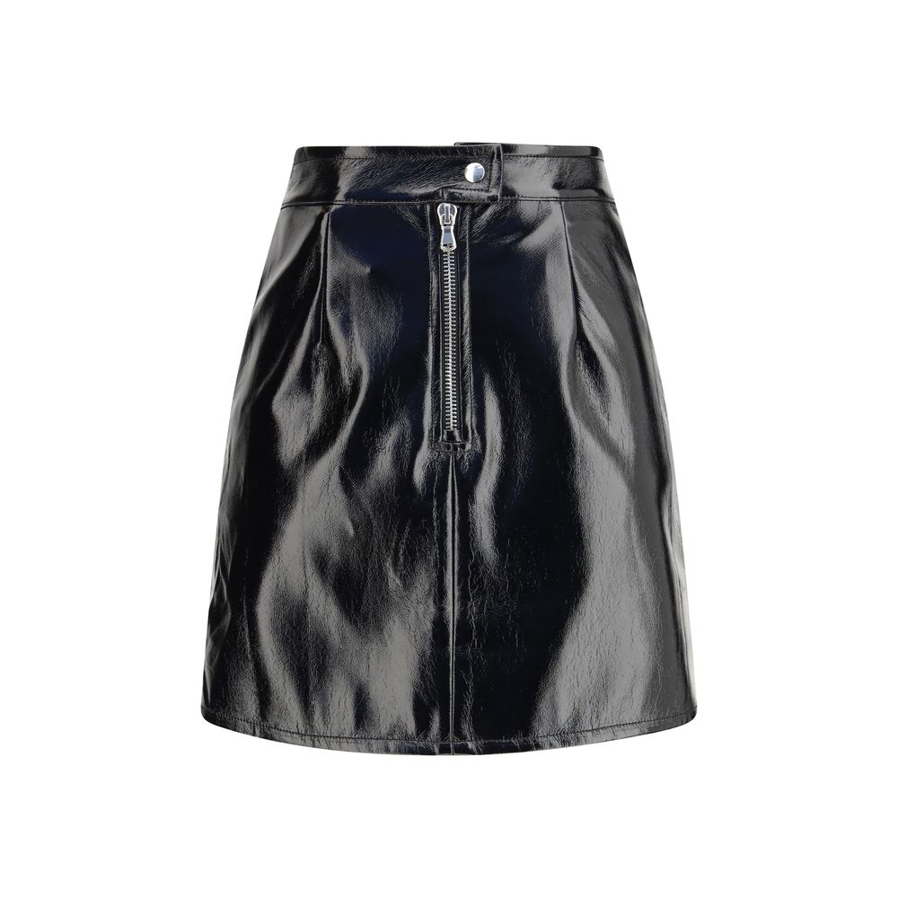 Fiorucci Black Cotton Mini Skirt Fiorucci