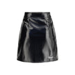 Fiorucci Black Cotton Mini Skirt Fiorucci