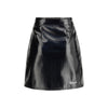 Fiorucci Black Cotton Mini Skirt Fiorucci