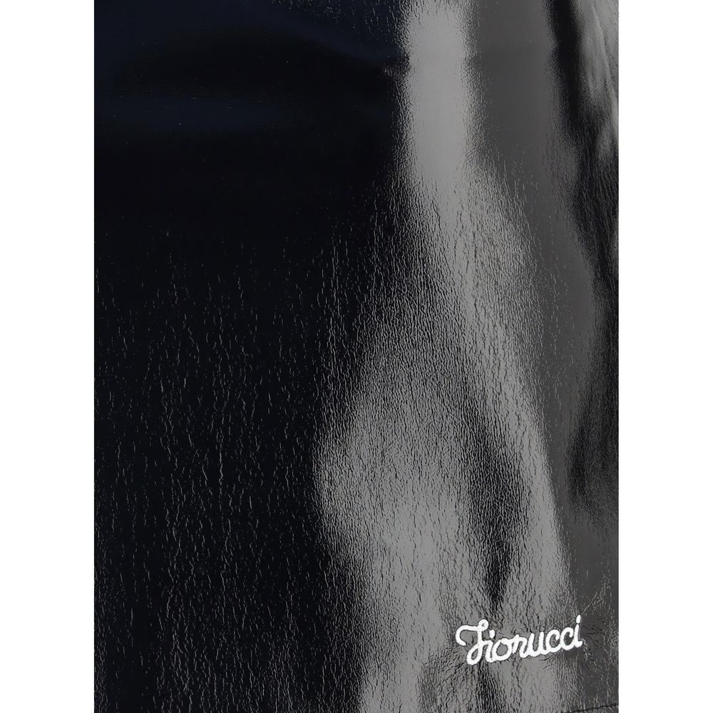 Fiorucci Black Cotton Mini Skirt Fiorucci