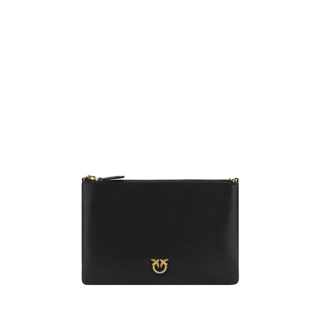 PINKO Black Leather Shoulder Bag PINKO