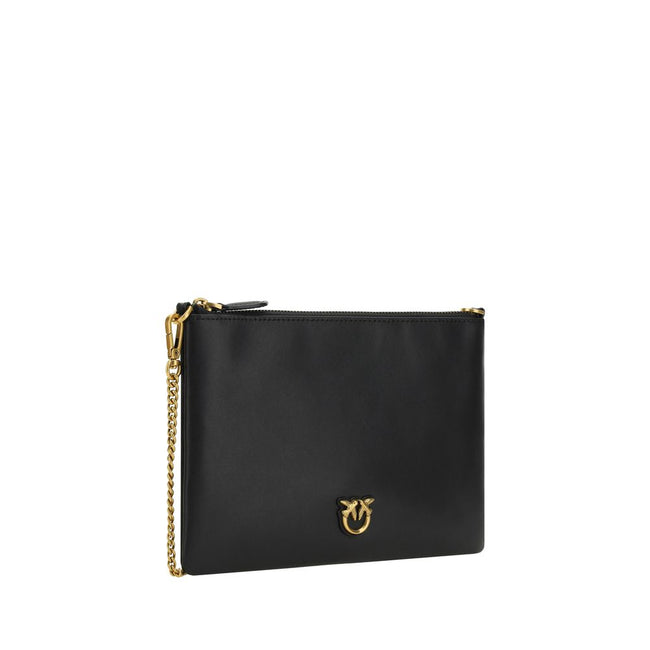 PINKO Black Leather Shoulder Bag PINKO