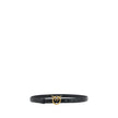 PINKO Black Calf Leather Bos Taurus Regular Belt PINKO