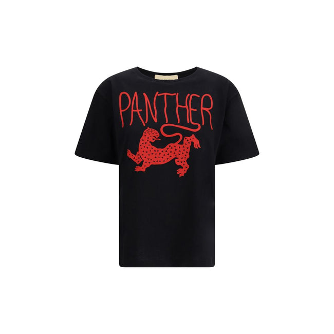 Valentino Black Cotton T-Shirt Valentino