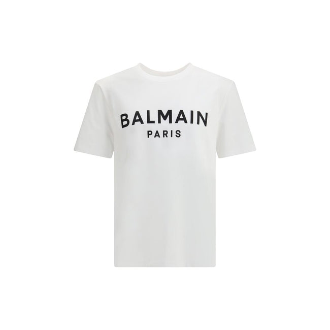 Balmain White Cotton T-Shirt Balmain