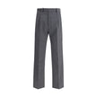 Prada Gray Fleece Wool Dress Pants Prada