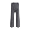 Prada Gray Fleece Wool Dress Pants Prada