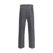 Prada Gray Fleece Wool Dress Pants Prada
