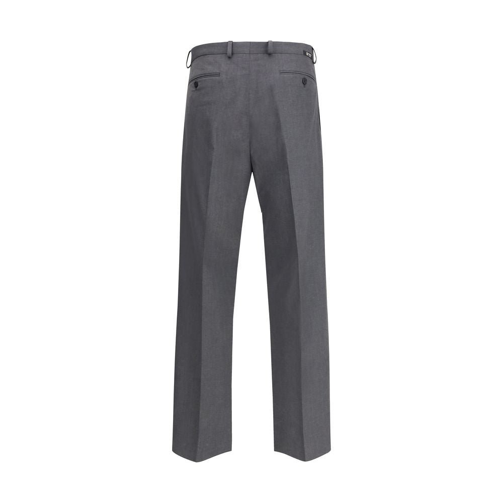 Prada Gray Fleece Wool Dress Pants Prada