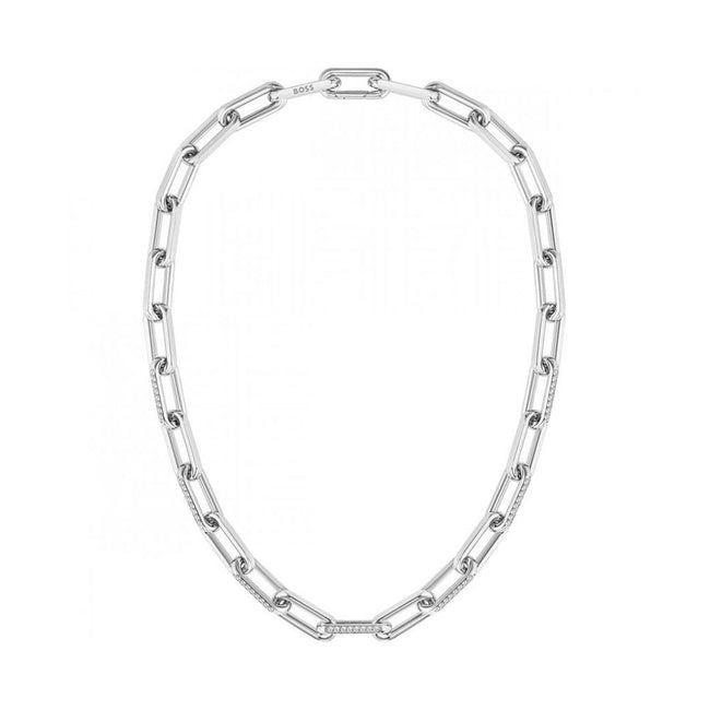 Hugo Boss Silver Stainless Steel Necklace Hugo Boss
