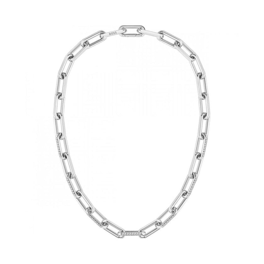 Hugo Boss Silver Stainless Steel Necklace Hugo Boss