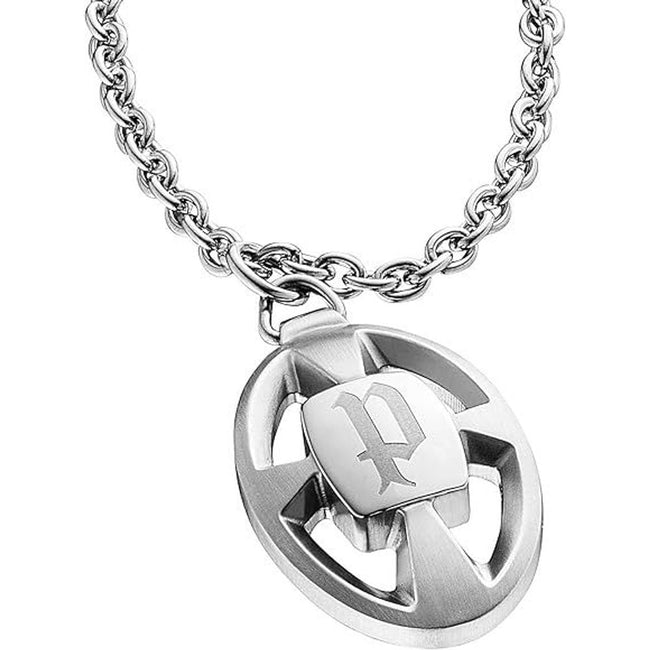 Police Gray Stainless Steel Necklace Police