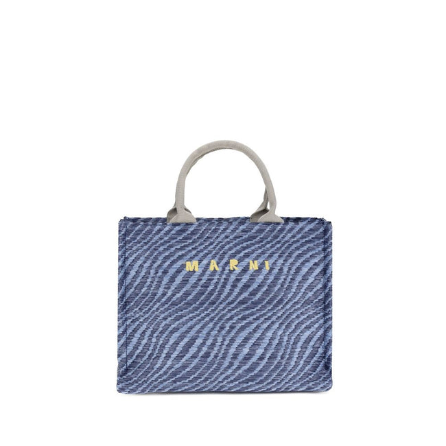 Marni Blue Fabric Shoulder Bag Marni