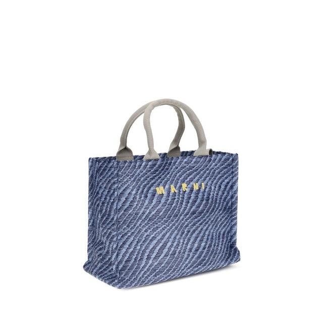 Marni Blue Fabric Shoulder Bag Marni