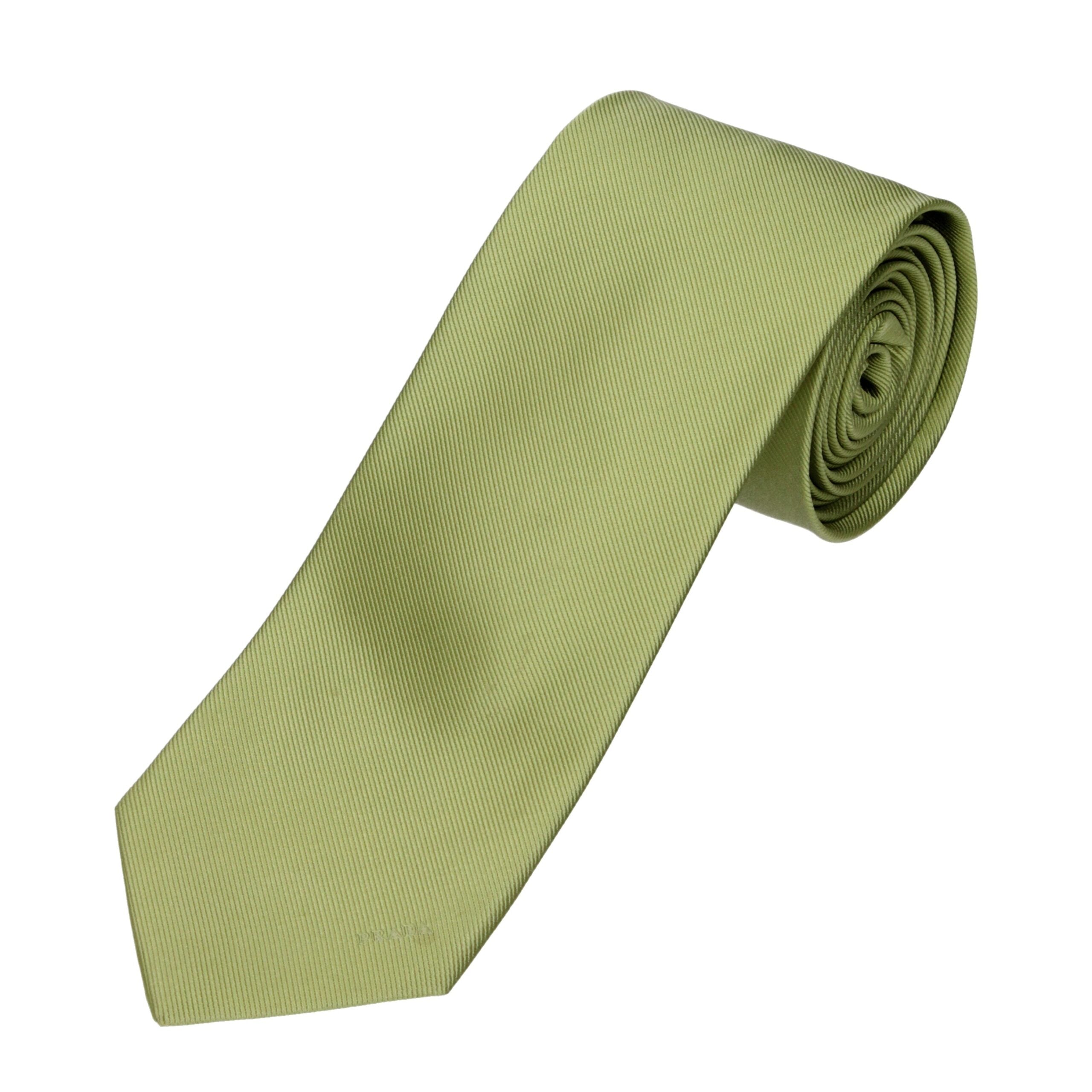 Prada Green Silk Cuffling Prada
