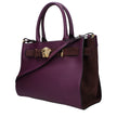 Versace Purple Leather Handbag Versace