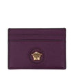 Versace Purple Leather Cardholder Versace