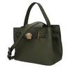 Versace Green Leather Handbag Versace