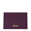 Versace Purple Leather Cardholder Versace