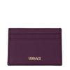 Versace Purple Leather Cardholder Versace