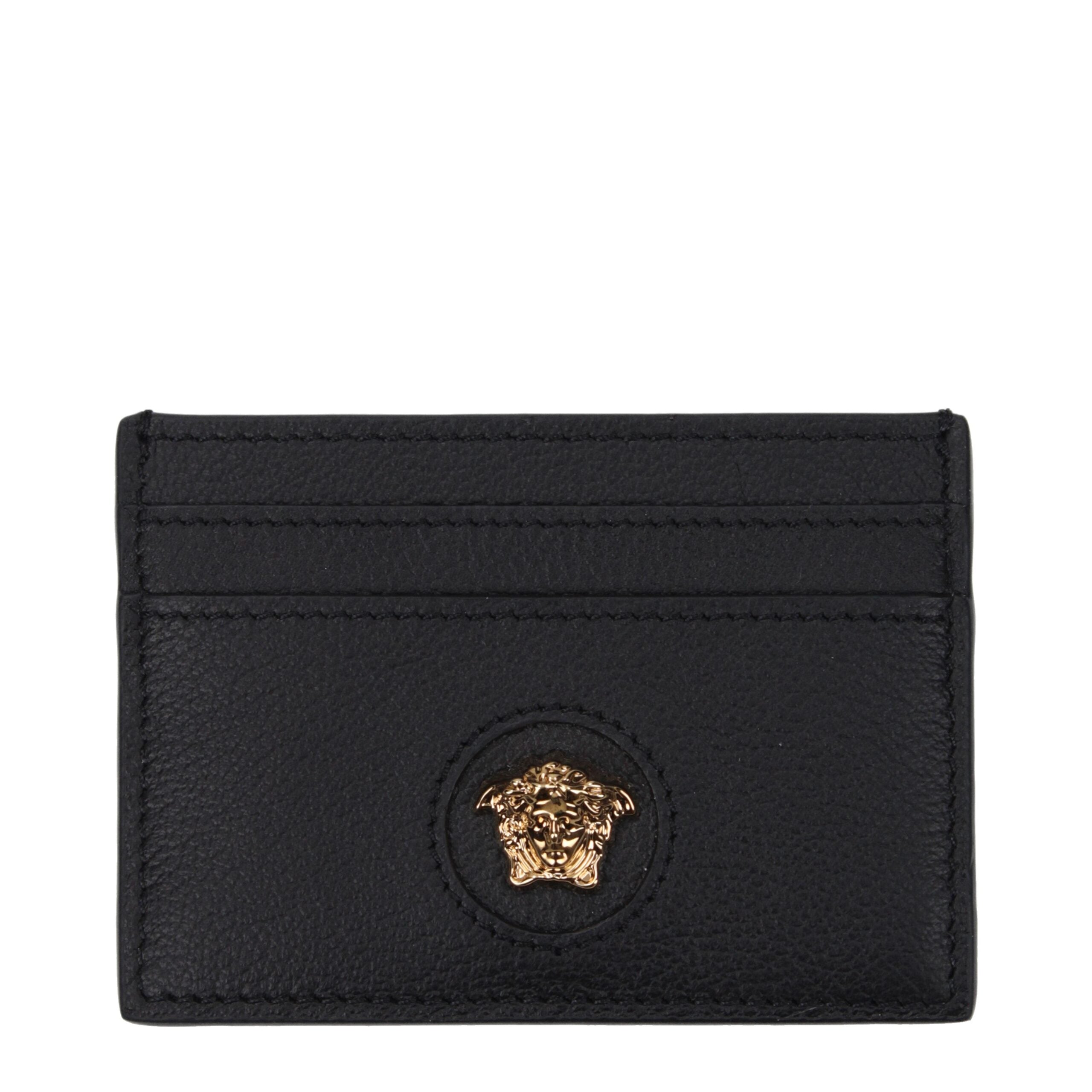 Versace Black Leather Cardholder Versace