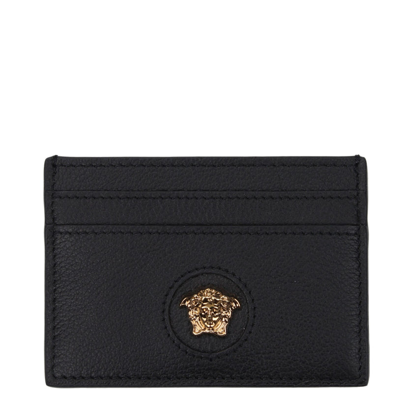 Versace Black Leather Cardholder Versace