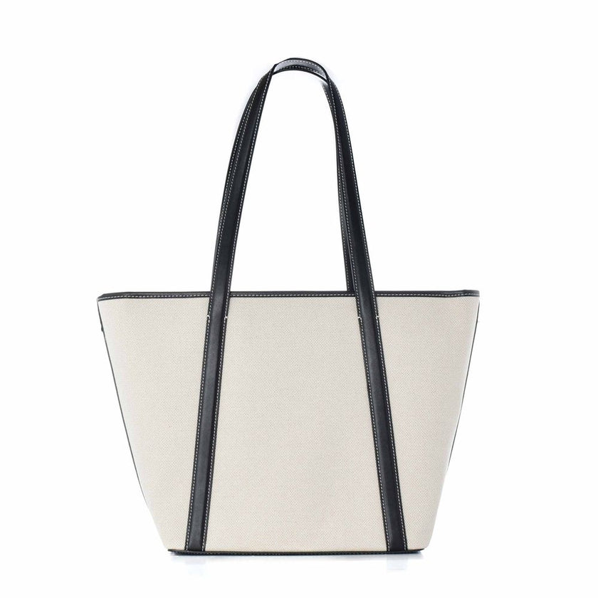 Michael Kors White Canvas Tote Bag Michael Kors