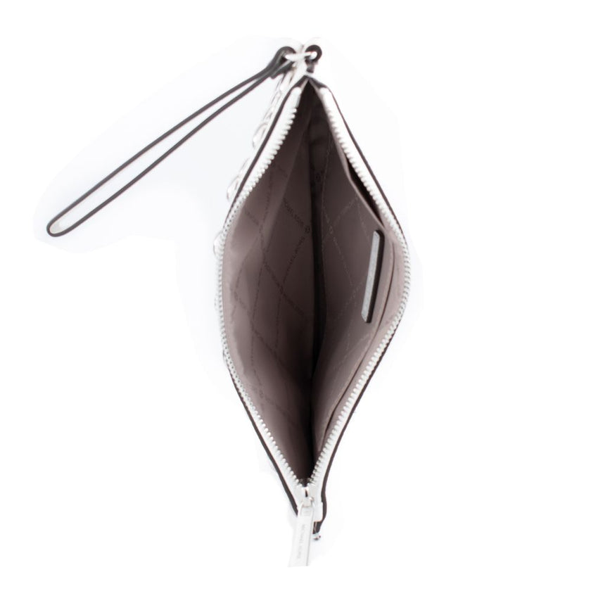 Michael Kors White Leather Clutch Bag Michael Kors