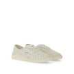 Bottega Veneta White Calfskin Low Top Sneakers Bottega Veneta