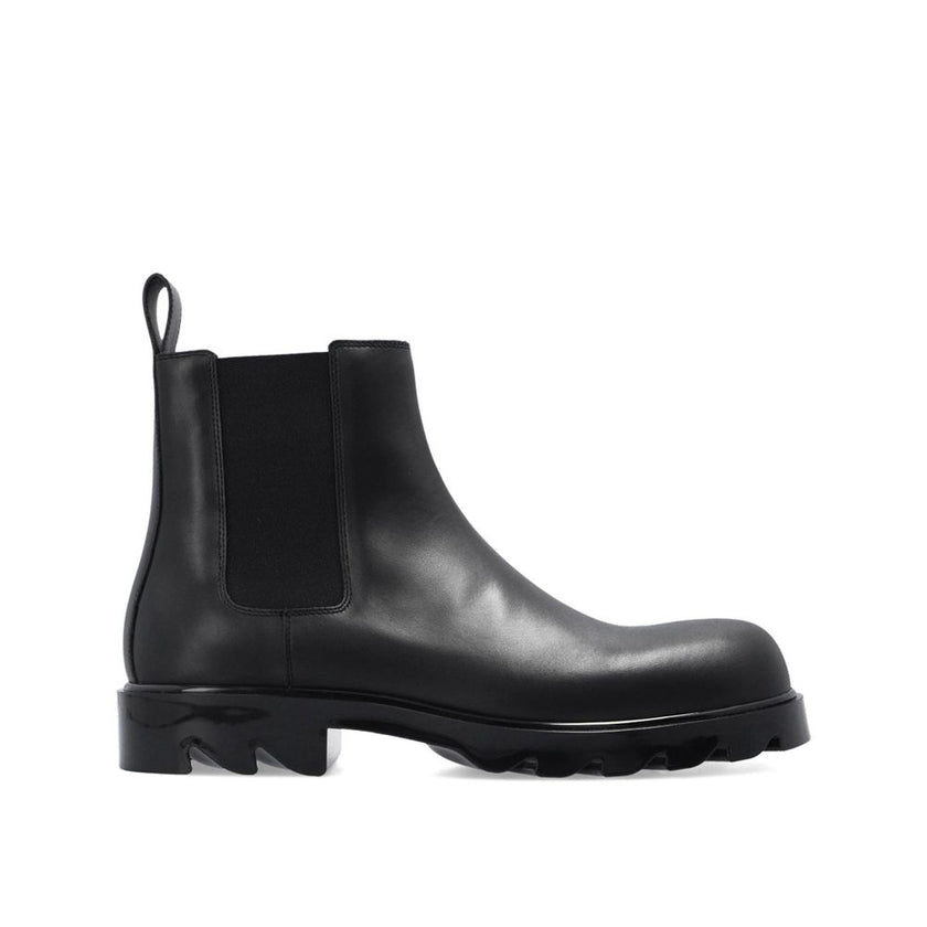 Bottega Veneta Black Calfskin Chelsea Boots Bottega Veneta