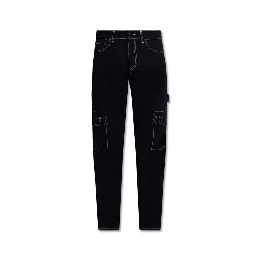 Burberry Black Cotton Cargo Pants Burberry