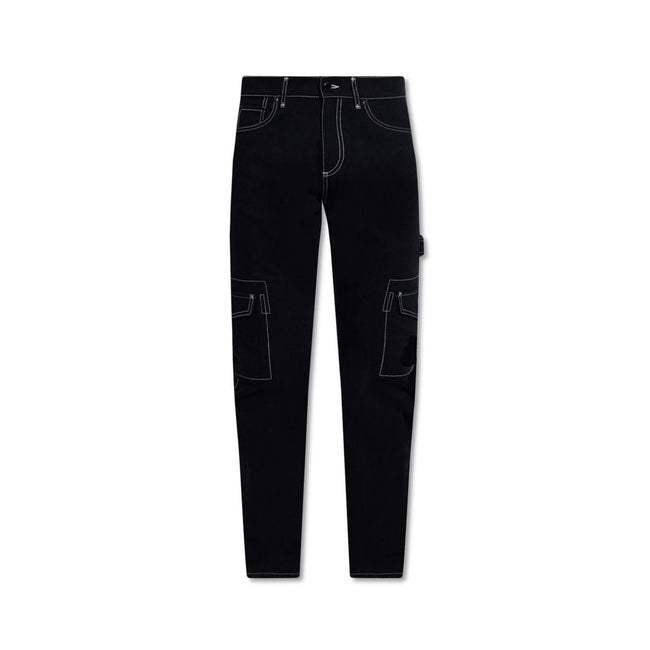 Burberry Black Cotton Cargo Pants Burberry