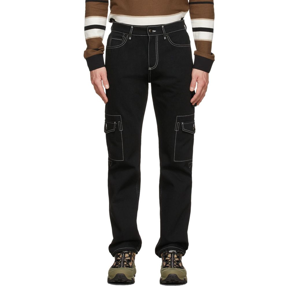 Burberry Black Cotton Cargo Pants Burberry