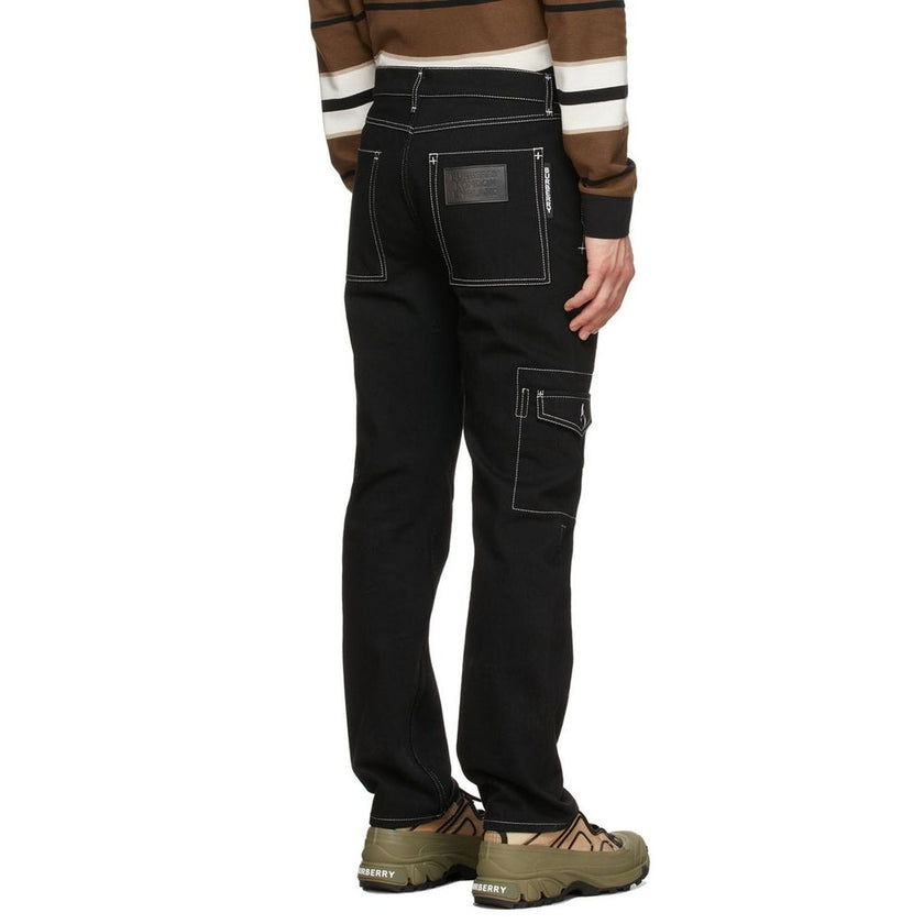 Burberry Black Cotton Cargo Pants Burberry