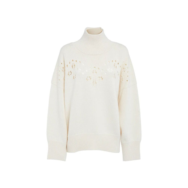 Chloé White Wool Sweatshirt Chloé