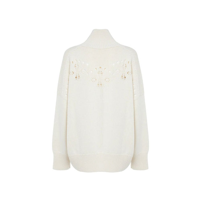 Chloé White Wool Sweatshirt Chloé
