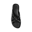 Jimmy Choo Black Calfskin Flat Sandals Jimmy Choo