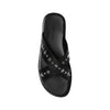Jimmy Choo Black Calfskin Flat Sandals Jimmy Choo