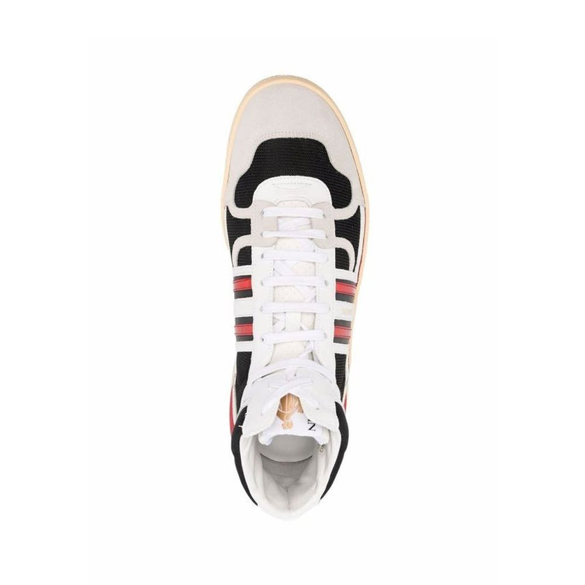 Lanvin Black Calfskin High Top Sneakers Lanvin