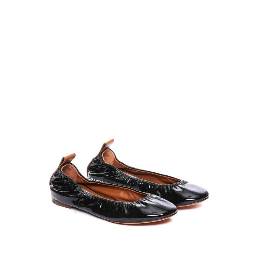 Lanvin Black Calfskin Ballet Flats Lanvin