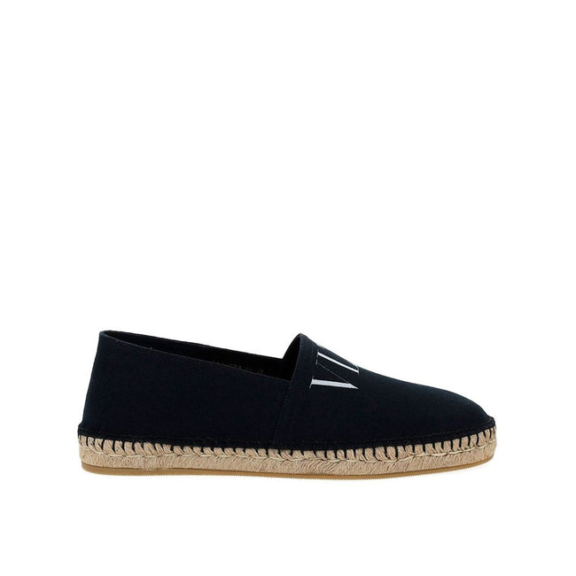 Valentino Garavani Black Canvas Espadrilles Valentino Garavani